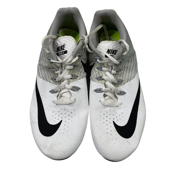 Nike Men's Zoom Rival S8 White/Grey Track Spikes Size 10.5 - Picture 1 of 6
